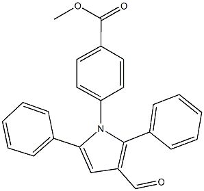 methyl 4-(3-formyl-2,5-diphenyl-1H-pyrrol-1-yl)benzoate Structure