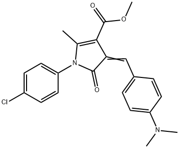 methyl 1-(4-chlorophenyl)-4-[4-(dimethylamino)benzylidene]-2-methyl-5-oxo-4,5-dihydro-1H-pyrrole-3-carboxylate|