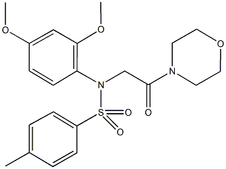 352560-38-4 N-(2,4-dimethoxyphenyl)-4-methyl-N-[2-(4-morpholinyl)-2-oxoethyl]benzenesulfonamide