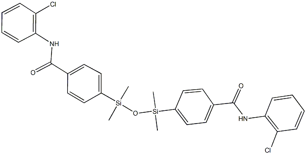 352561-04-7 4-(3-{4-[(2-chloroanilino)carbonyl]phenyl}-1,1,3,3-tetramethyldisiloxanyl)-N-(2-chlorophenyl)benzamide