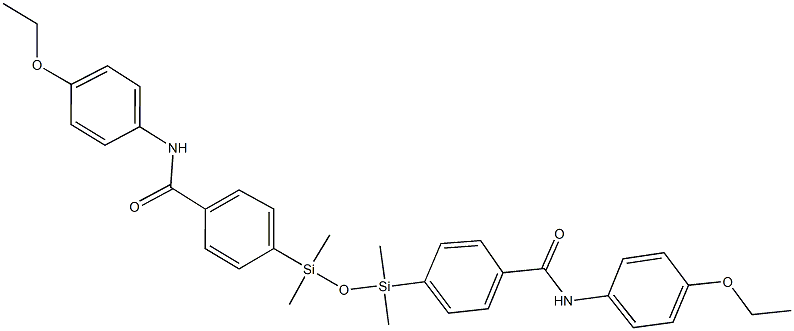 4-(3-{4-[(4-ethoxyanilino)carbonyl]phenyl}-1,1,3,3-tetramethyldisiloxanyl)-N-(4-ethoxyphenyl)benzamide,352561-05-8,结构式