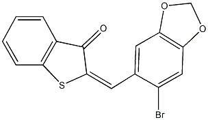 2-[(6-bromo-1,3-benzodioxol-5-yl)methylene]-1-benzothiophen-3(2H)-one Structure