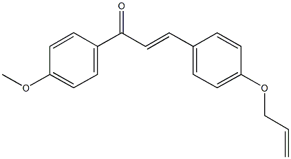 3-[4-(allyloxy)phenyl]-1-(4-methoxyphenyl)-2-propen-1-one Structure
