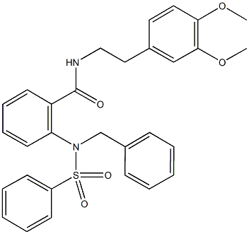 352562-59-5 2-[benzyl(phenylsulfonyl)amino]-N-[2-(3,4-dimethoxyphenyl)ethyl]benzamide