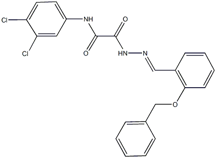 2-{2-[2-(benzyloxy)benzylidene]hydrazino}-N-(3,4-dichlorophenyl)-2-oxoacetamide|