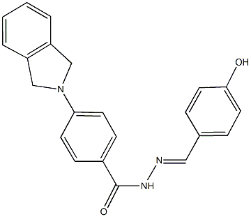 352562-68-6 4-(1,3-dihydro-2H-isoindol-2-yl)-N'-(4-hydroxybenzylidene)benzohydrazide