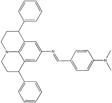 N-[4-(dimethylamino)benzylidene]-N-(1,7-diphenyl-2,3,6,7-tetrahydro-1H,5H-pyrido[3,2,1-ij]quinolin-9-yl)amine,352562-86-8,结构式