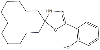 2-(4-thia-1,2-diazaspiro[4.11]hexadec-2-en-3-yl)phenol Structure