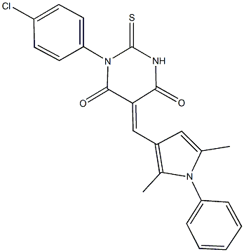 352563-28-1 1-(4-chlorophenyl)-5-[(2,5-dimethyl-1-phenyl-1H-pyrrol-3-yl)methylene]-2-thioxodihydro-4,6(1H,5H)-pyrimidinedione