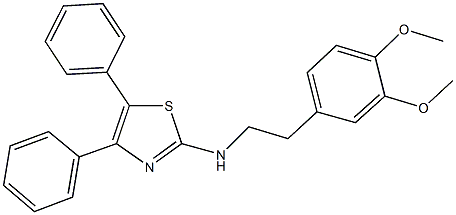 N-[2-(3,4-dimethoxyphenyl)ethyl]-4,5-diphenyl-1,3-thiazol-2-amine Struktur