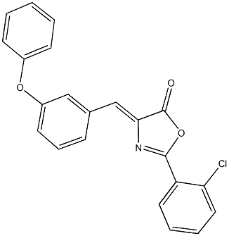 352637-19-5 2-(2-chlorophenyl)-4-(3-phenoxybenzylidene)-1,3-oxazol-5(4H)-one