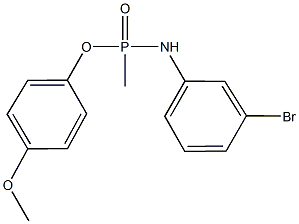 4-methoxyphenyl N-(3-bromophenyl)-P-methylphosphonamidoate,352637-55-9,结构式