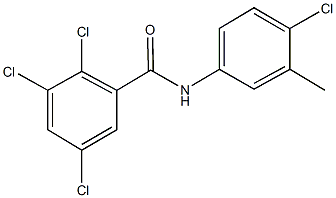 2,3,5-trichloro-N-(4-chloro-3-methylphenyl)benzamide,352637-73-1,结构式