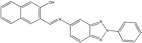 3-{[(2-phenyl-2H-1,2,3-benzotriazol-5-yl)imino]methyl}-2-naphthol Structure