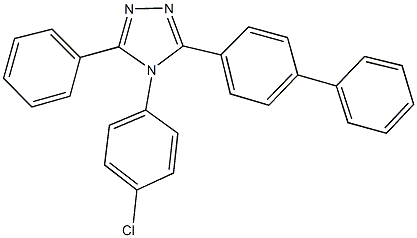 3-[1,1'-biphenyl]-4-yl-4-(4-chlorophenyl)-5-phenyl-4H-1,2,4-triazole,352637-99-1,结构式