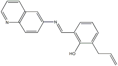2-allyl-6-[(6-quinolinylimino)methyl]phenol Struktur