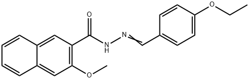 N'-(4-ethoxybenzylidene)-3-methoxy-2-naphthohydrazide Structure