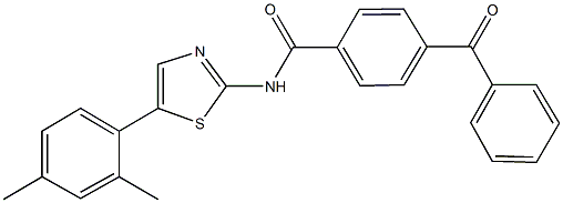 4-benzoyl-N-[5-(2,4-dimethylphenyl)-1,3-thiazol-2-yl]benzamide|