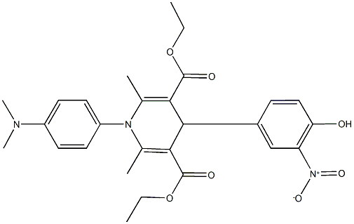 diethyl 1-[4-(dimethylamino)phenyl]-4-{4-hydroxy-3-nitrophenyl}-2,6-dimethyl-1,4-dihydro-3,5-pyridinedicarboxylate|