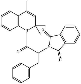 2-[1-benzyl-2-oxo-2-(2,2,4-trimethyl-1(2H)-quinolinyl)ethyl]-1H-isoindole-1,3(2H)-dione,352640-89-2,结构式