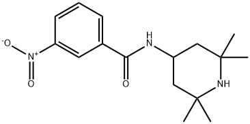 3-nitro-N-(2,2,6,6-tetramethyl-4-piperidinyl)benzamide Structure