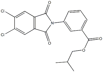 isobutyl 3-(5,6-dichloro-1,3-dioxo-1,3-dihydro-2H-isoindol-2-yl)benzoate,352643-47-1,结构式