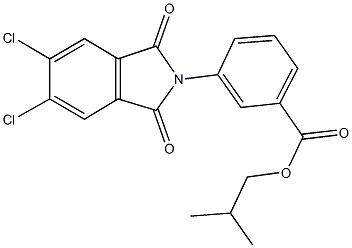 isobutyl 3-(5,6-dichloro-1,3-dioxo-1,3-dihydro-2H-isoindol-2-yl)benzoate Structure