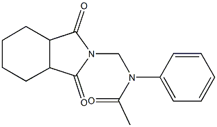 N-[(1,3-dioxooctahydro-2H-isoindol-2-yl)methyl]-N-phenylacetamide Struktur