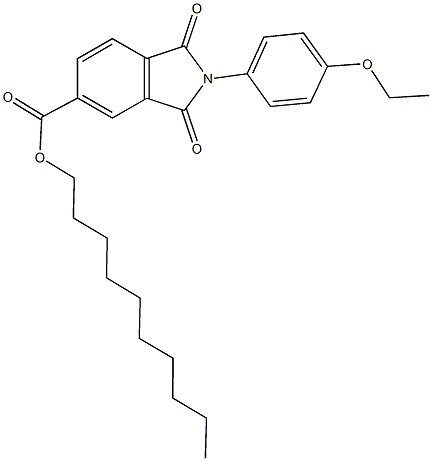 decyl 2-(4-ethoxyphenyl)-1,3-dioxoisoindoline-5-carboxylate,352643-71-1,结构式