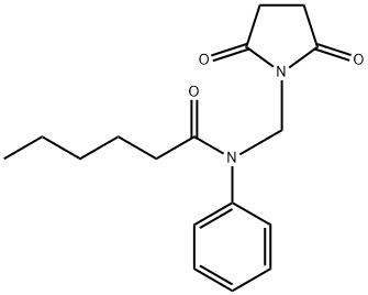 N-[(2,5-dioxo-1-pyrrolidinyl)methyl]-N-phenylhexanamide,352643-98-2,结构式