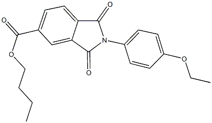 butyl 2-(4-ethoxyphenyl)-1,3-dioxo-5-isoindolinecarboxylate,352644-15-6,结构式