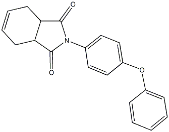 2-(4-phenoxyphenyl)-3a,4,7,7a-tetrahydro-1H-isoindole-1,3(2H)-dione Structure