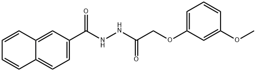 N'-[2-(3-methoxyphenoxy)acetyl]-2-naphthohydrazide Structure