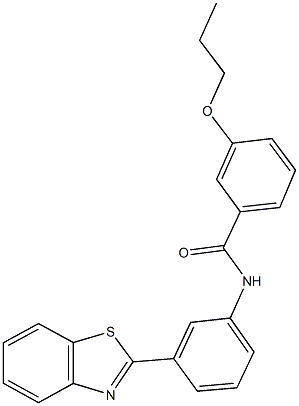 N-[3-(1,3-benzothiazol-2-yl)phenyl]-3-propoxybenzamide Structure