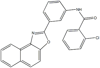 2-chloro-N-(3-naphtho[1,2-d][1,3]oxazol-2-ylphenyl)benzamide,352649-57-1,结构式