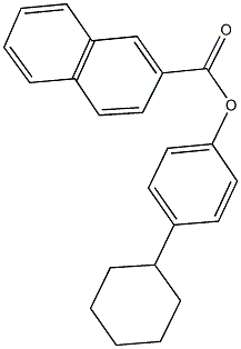 4-cyclohexylphenyl 2-naphthoate Structure