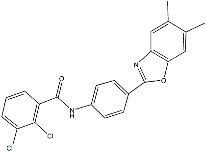 352649-67-3 2,3-dichloro-N-[4-(5,6-dimethyl-1,3-benzoxazol-2-yl)phenyl]benzamide