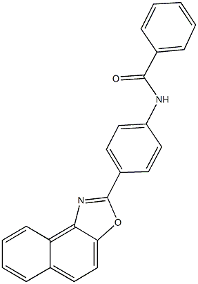 N-(4-naphtho[1,2-d][1,3]oxazol-2-ylphenyl)benzamide 结构式