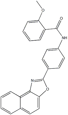 2-methoxy-N-(4-naphtho[1,2-d][1,3]oxazol-2-ylphenyl)benzamide Structure