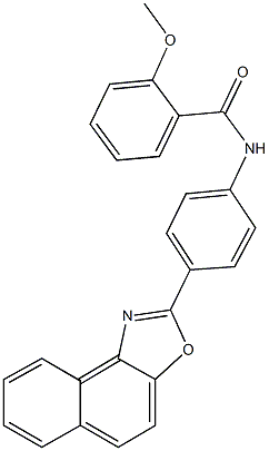 2-methoxy-N-(4-naphtho[1,2-d][1,3]oxazol-2-ylphenyl)benzamide,352649-99-1,结构式