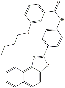 3-butoxy-N-(4-naphtho[1,2-d][1,3]oxazol-2-ylphenyl)benzamide Structure