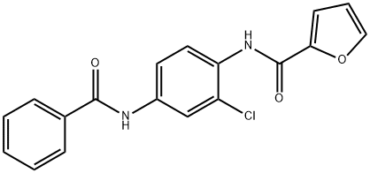 N-[4-(benzoylamino)-2-chlorophenyl]-2-furamide Structure
