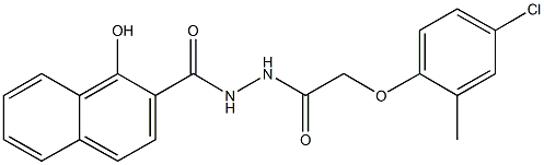 N'-[(4-chloro-2-methylphenoxy)acetyl]-1-hydroxy-2-naphthohydrazide|