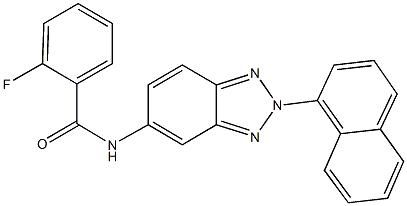 2-fluoro-N-[2-(1-naphthyl)-2H-1,2,3-benzotriazol-5-yl]benzamide|