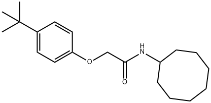 2-(4-tert-butylphenoxy)-N-cyclooctylacetamide,352652-31-4,结构式