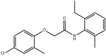 2-(4-chloro-2-methylphenoxy)-N-(2-ethyl-6-methylphenyl)acetamide,352656-06-5,结构式