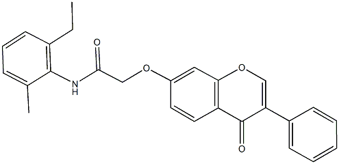 N-(2-ethyl-6-methylphenyl)-2-[(4-oxo-3-phenyl-4H-chromen-7-yl)oxy]acetamide|