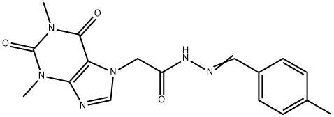 352656-55-4 2-(1,3-dimethyl-2,6-dioxo-1,2,3,6-tetrahydro-7H-purin-7-yl)-N'-(4-methylbenzylidene)acetohydrazide