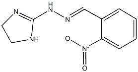 2-nitrobenzaldehyde 4,5-dihydro-1H-imidazol-2-ylhydrazone 化学構造式