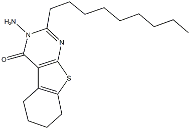 3-amino-2-nonyl-5,6,7,8-tetrahydro[1]benzothieno[2,3-d]pyrimidin-4(3H)-one Structure